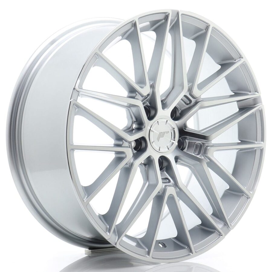 Felg Japan Racing JR38 18x8 ET42 5x112 Sølv maskinert ansikt
