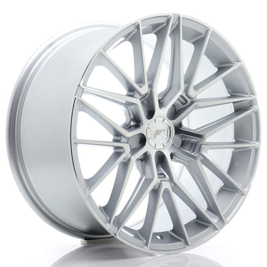 Felg Japan Racing JR38 18x9 ET20-45 5H BLANK Sølvbearbeidet front