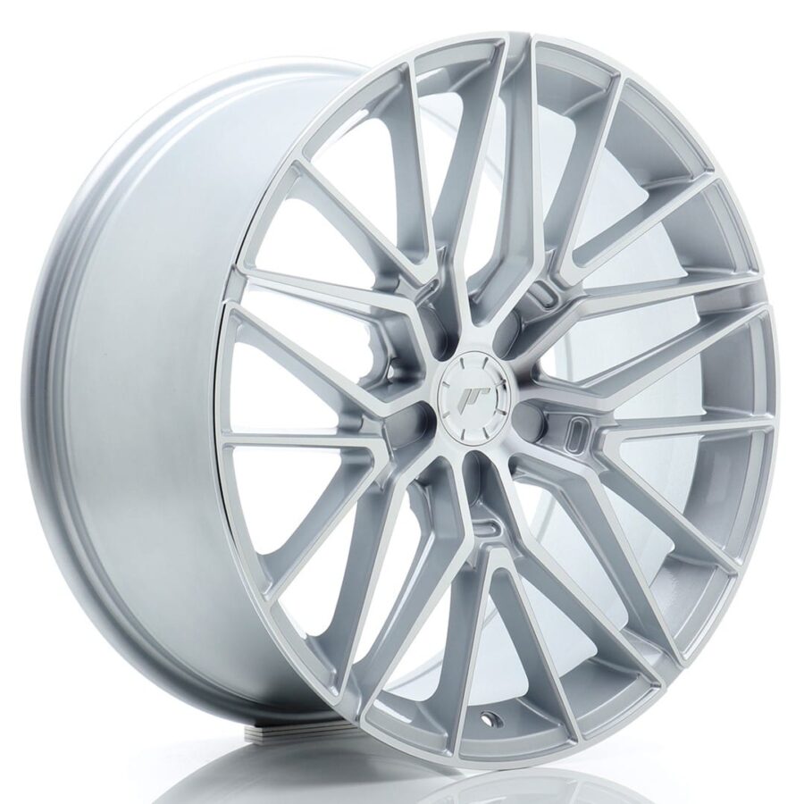 Felg Japan Racing JR38 19x9 ET20-40 5H BLANK Sølvbearbeidet front