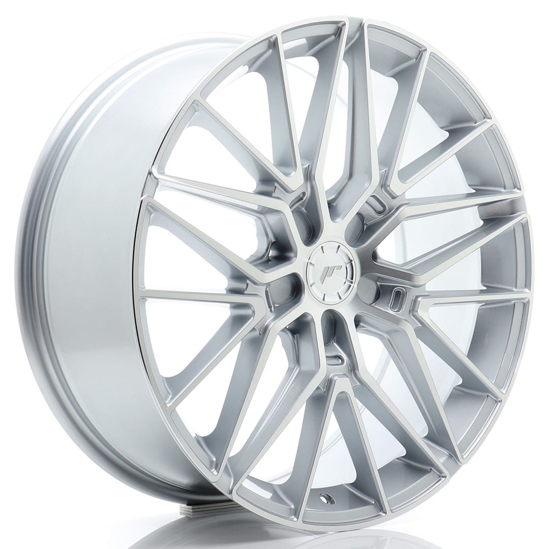 Felg Japan Racing JR38 20x9 ET20-51 5H BLANK Sølvbearbeidet front