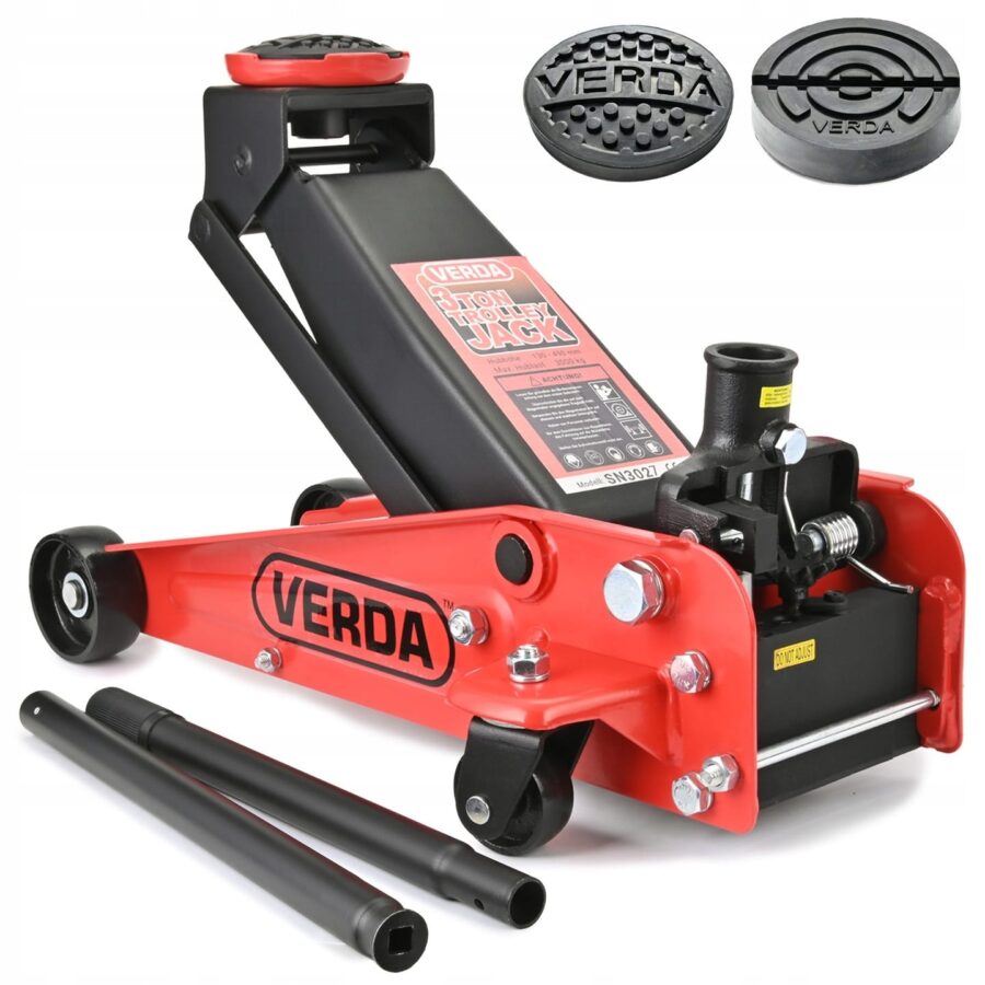 Lavprofil hydraulisk jekk 3T VERDA – bilde 1 av 4