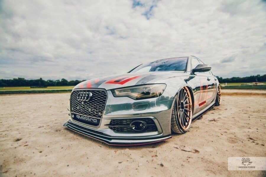 Frontleppe Racing Audi A6 C7 S-Line (2 Splittery = 1 zestaw) – bilde 2 av 5