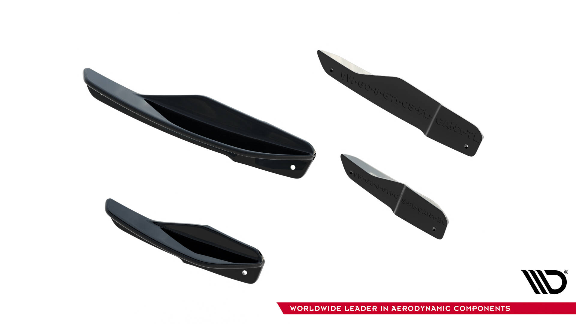 Canards Volkswagen Golf GTI Clubsport Mk8 Facelift - Bilde 7