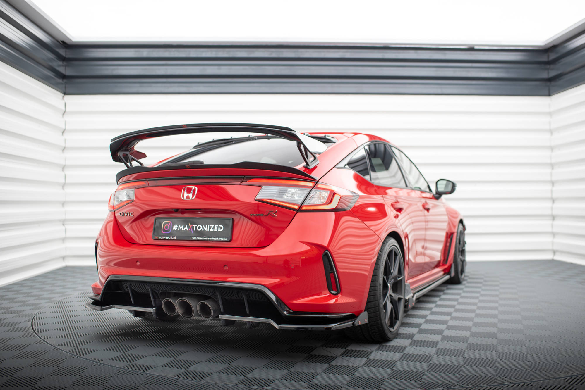 Diffuser V.1 Med Flaps Honda CIVic Type-R Mk 11