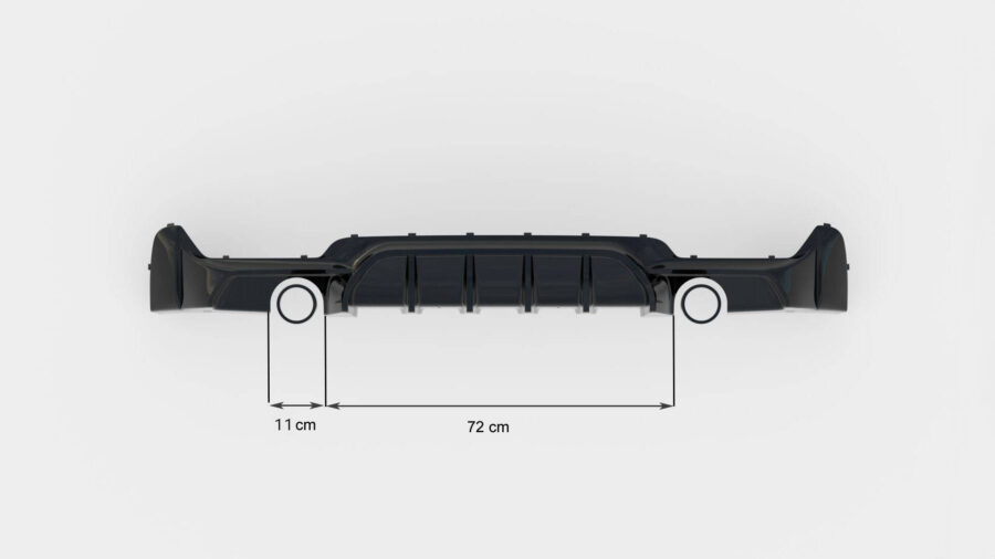 Diffuser BMW 4 Coupe / Gran Coupe / Cabrio M-Pack F32 / F36 / F33 – bilde 4 av 6