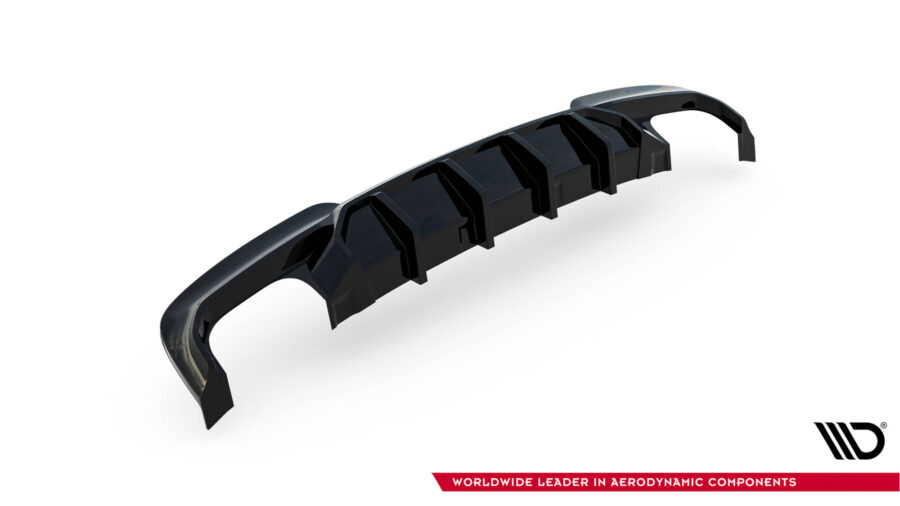 Diffuser V.2 BMW 5 M-Pack F10 / F11 (Versjon med to doble eksosanlegg) – bilde 5 av 6