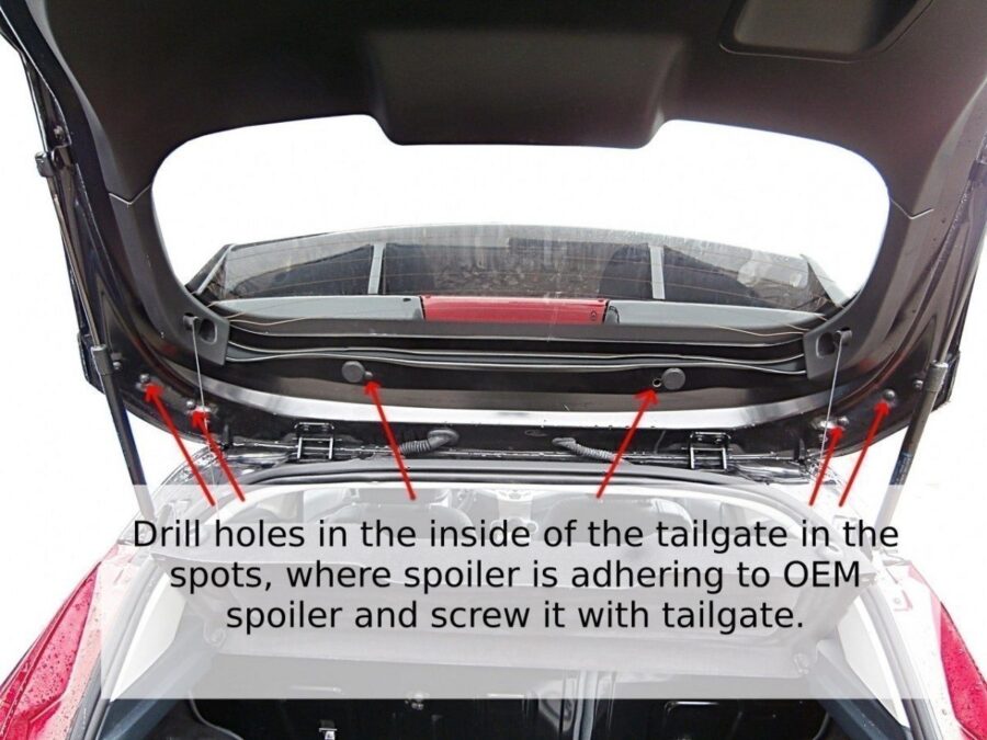 Spoiler Dachowy (RS Look) Ford Fiesta Mk7 / Mk7 FL – bilde 4 av 8
