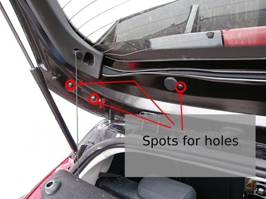 Spoiler Dachowy (RS Look) Ford Fiesta Mk7 / Mk7 FL – bilde 5 av 8