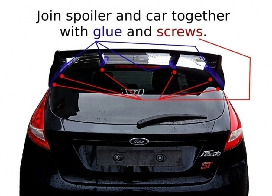 Spoiler Dachowy (RS Look) Ford Fiesta Mk7 / Mk7 FL – bilde 8 av 8