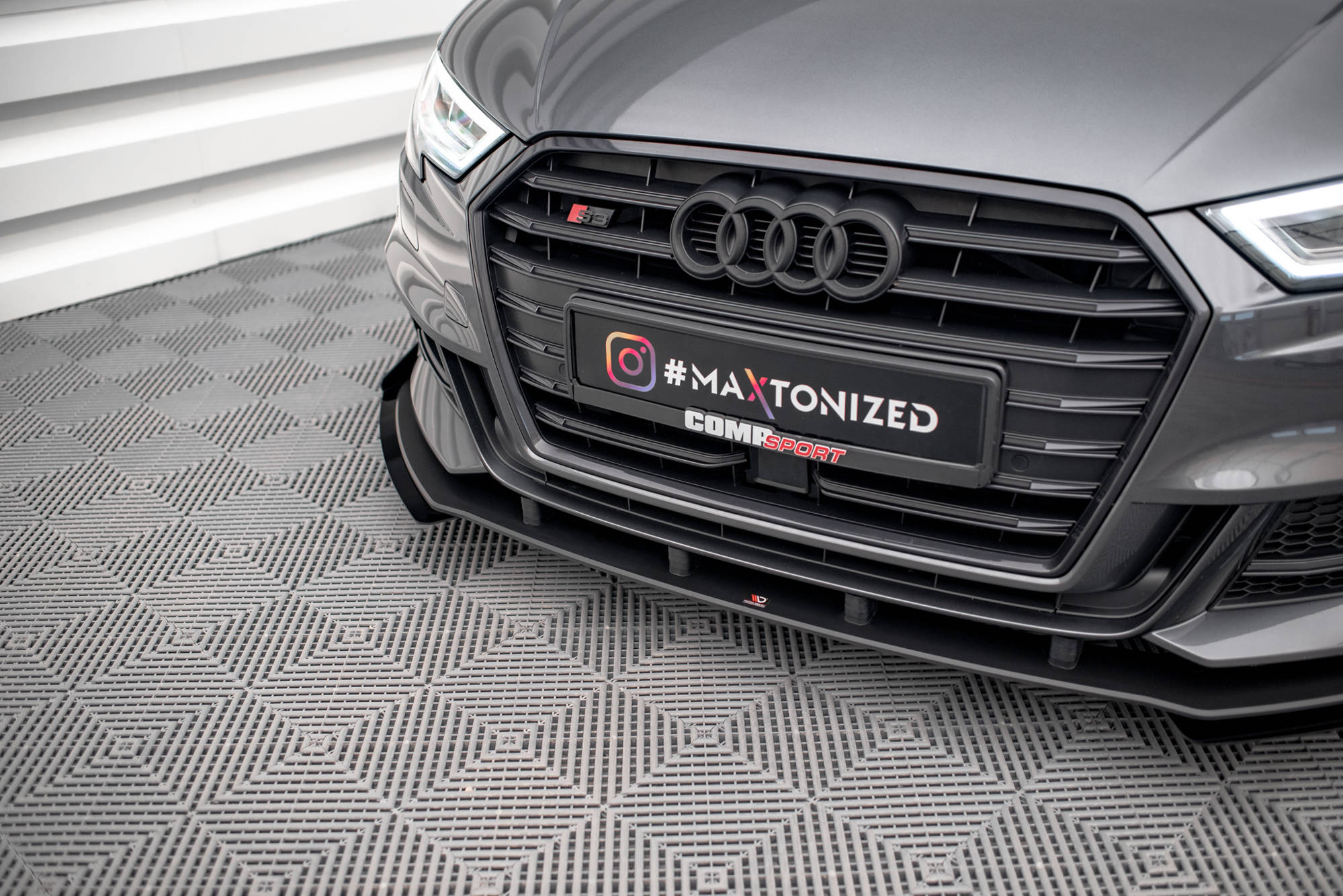 Frontleppe Street Pro V.1 Med Flaps Audi S3 / A3 S-Line Sportback 8V Facelift - Bilde 3