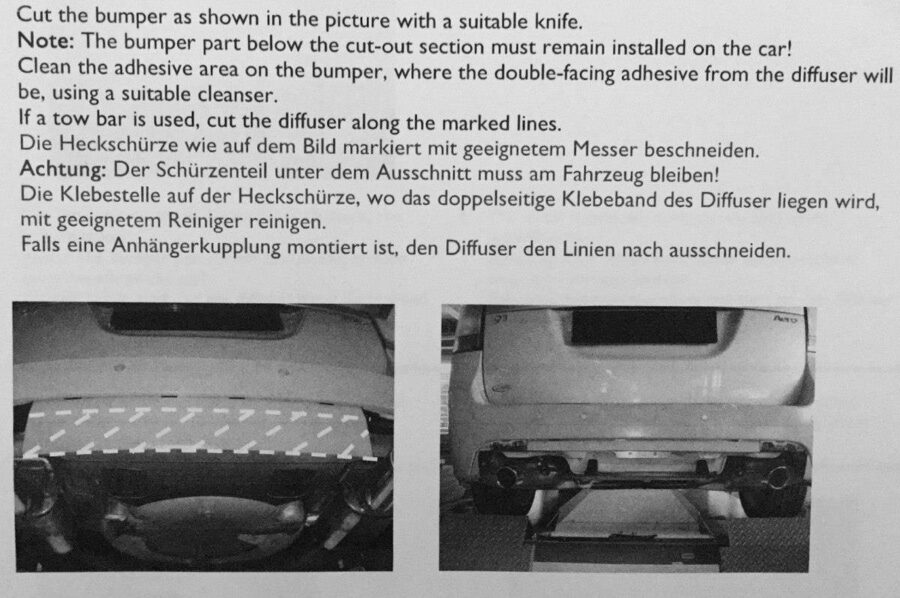 Diffuser Saab 9-3 Aero MK2 Facelift – bilde 5 av 6
