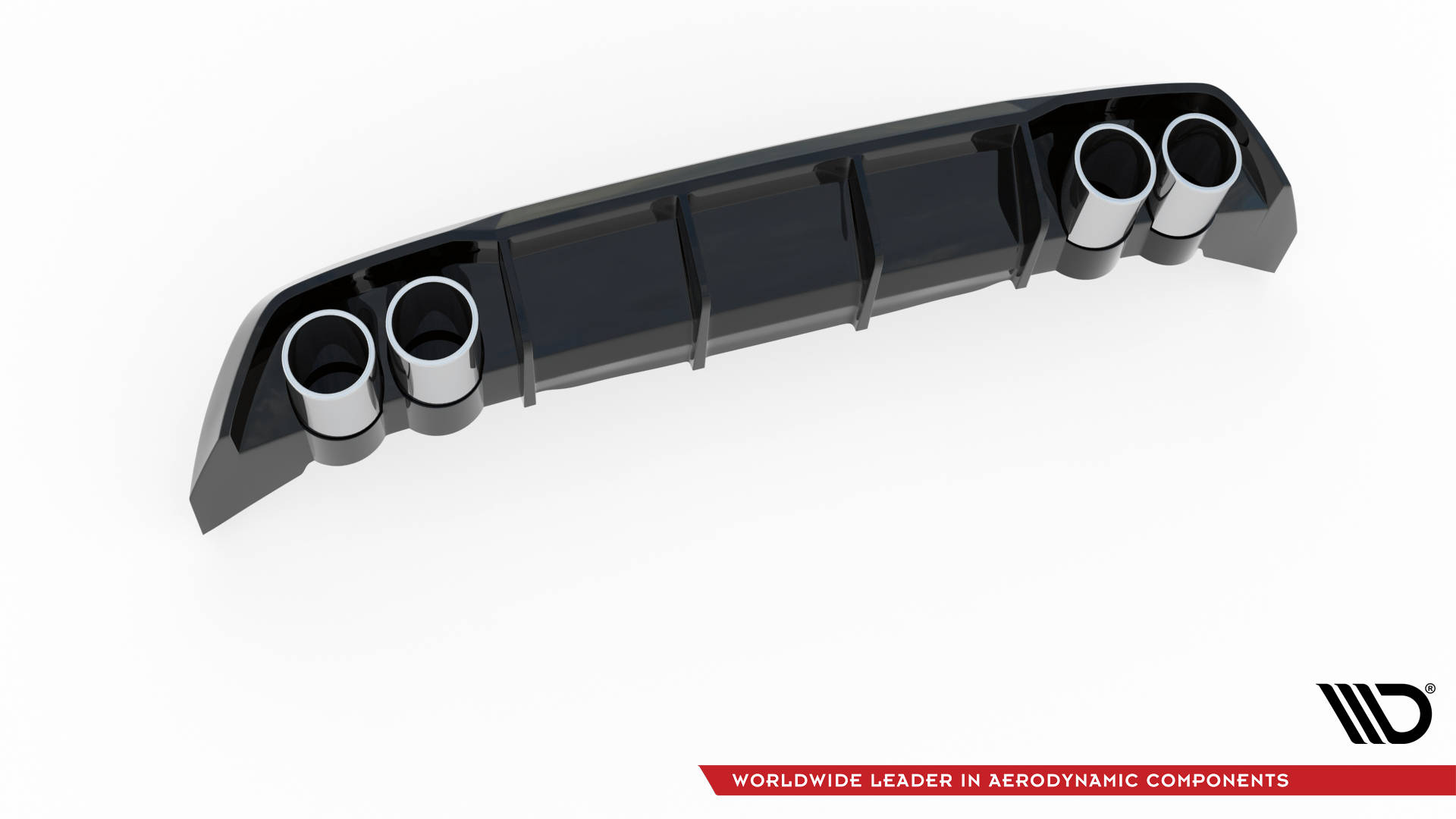 Baksplitter Med Eksosgrill Wydechu Seat Leon FR Hatchback Mk4 - Bilde 5