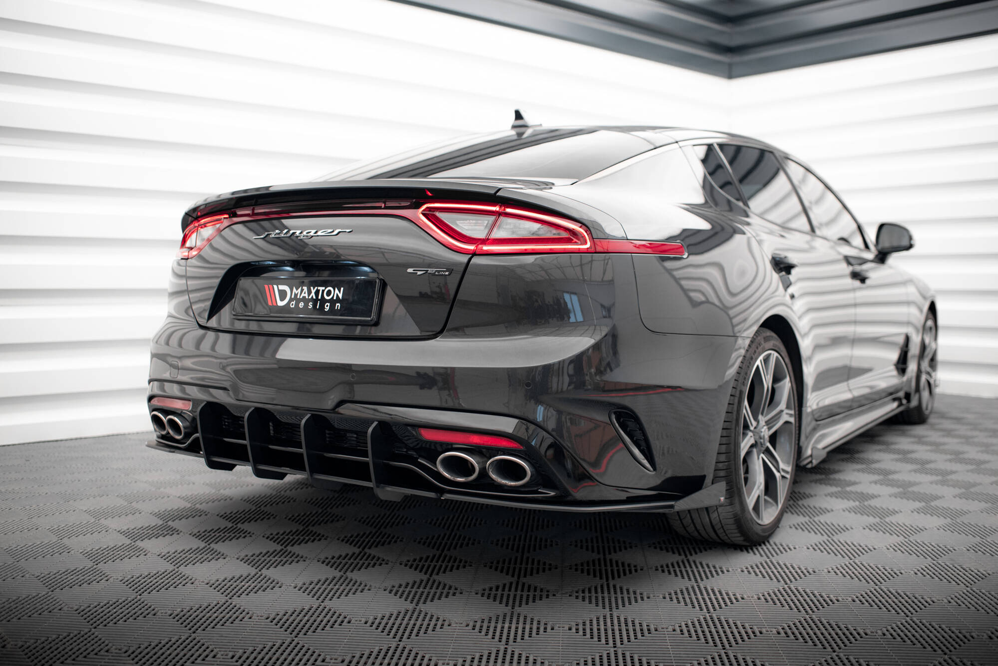 Bakre Flaps Street Pro Med Flaps Kia Stinger GT / GT-Line Mk1 - Bilde 3