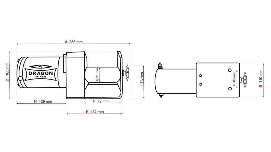 Vinsj 3000Lbs ST (1360 kg) Dragon Winch Maverick Syntetisk Tau – bilde 9 av 9