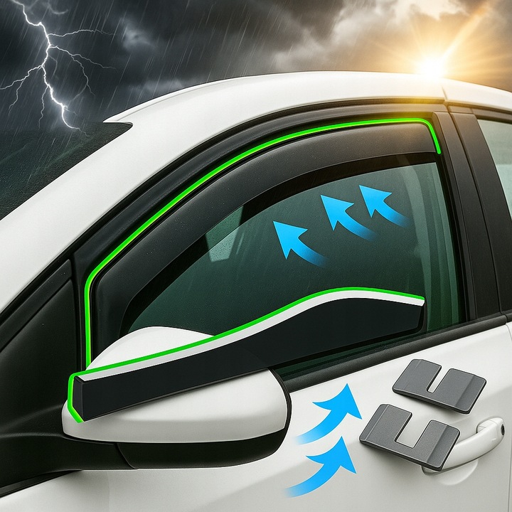 Vindavvisere VW Transporter T4 / MultIVan I / Caravelle 2D 1990 – 2003 Sett 2 Stk. - Bilde 3