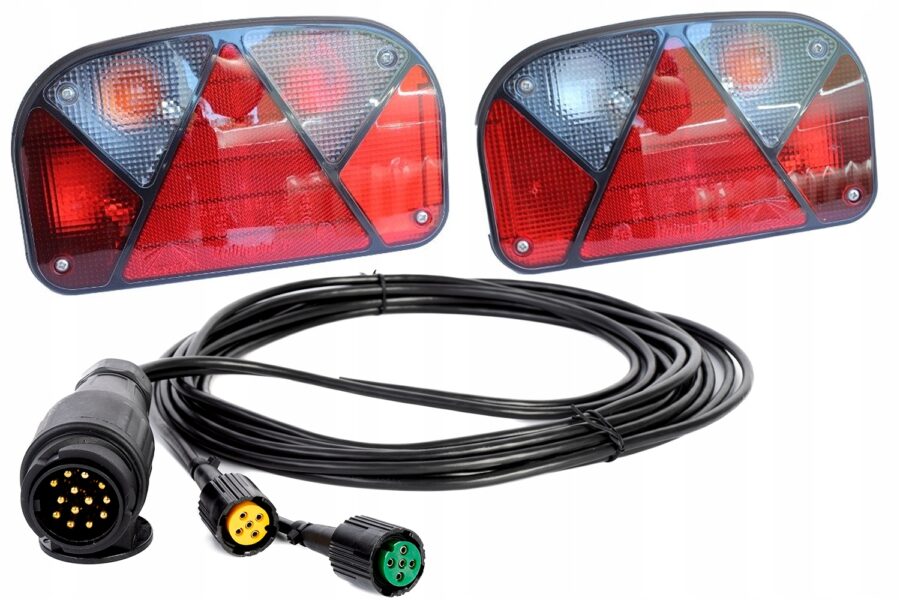 Tilhengerlys sett ASPÖCK Multipoint II + MANTES kabel 5 m 13-PIN – bilde 1 av 6