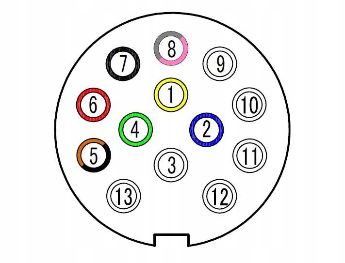 Tilhengerlys sett ASPÖCK Multipoint II + MANTES kabel 5 m 13-PIN - Bilde 5