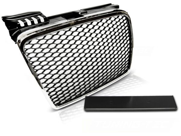 Grill Audi A4 (B7) 11.04-03.08 Sport Krom/Svart