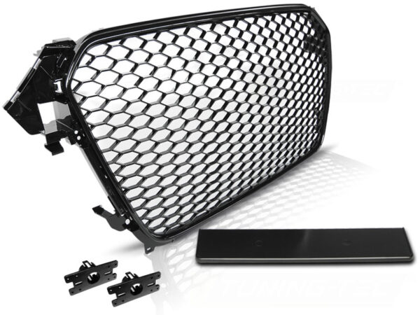 Grill Audi A4 (B8) 11.11-15 Sport Blank Svart