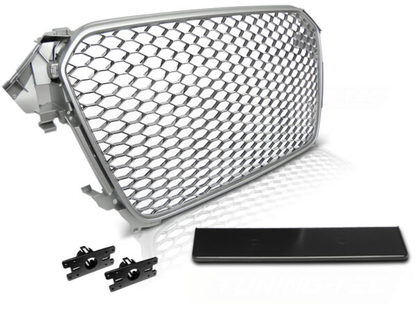 Grill Audi A4 (B8) 11.11-15 Sport Sølv