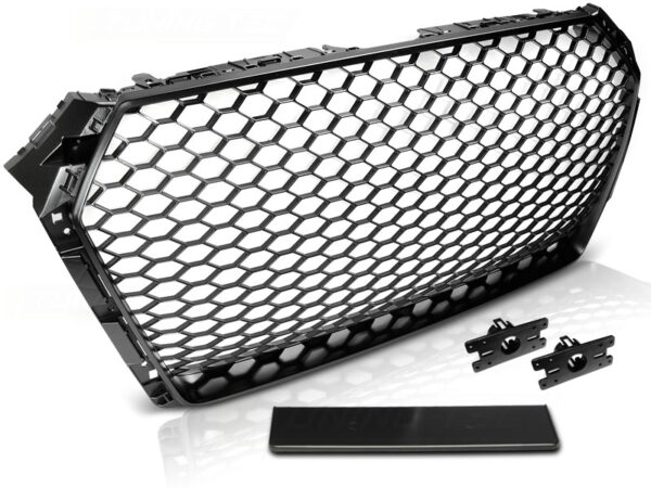 Grill Audi A4 B9 15-19 Sport Matt Svart