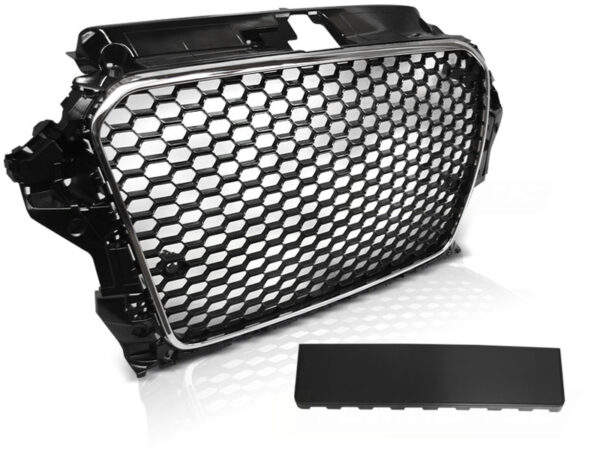 Grill Audi A3 (8V) 12-16 Sport PDC Krom/Svart