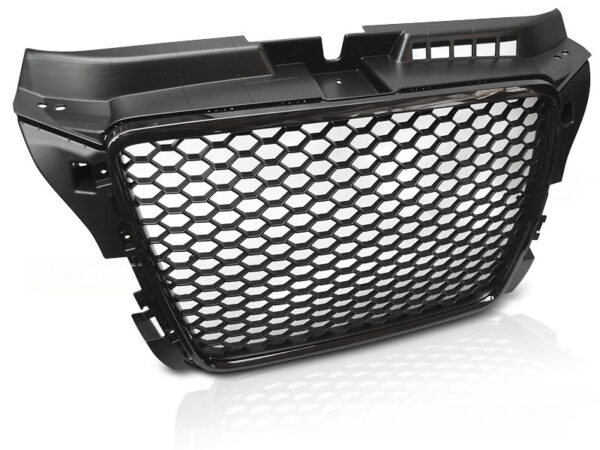 Grill Audi A3 08-12 Sport Blank Svart