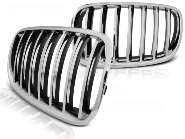 Grill BMW X5 E70 X6 E71 08- Krom