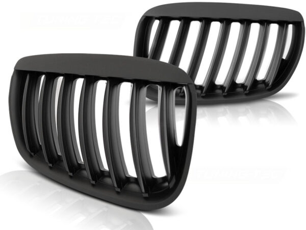 Grill BMW X5 E53 04-06 Matt Svart