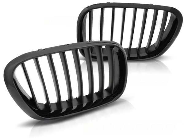 Grill BMW X5 E53 99-03 Blank Svart Ramme/Matt Svart