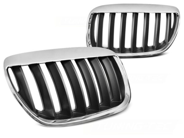 Grill BMW X5 E53 LCI 04-06 Krom/Svart