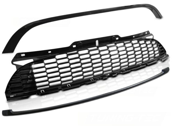 Grill MINI COOPER S/JCW 06-14 R56/57/55 GLOSSY Blank Svart