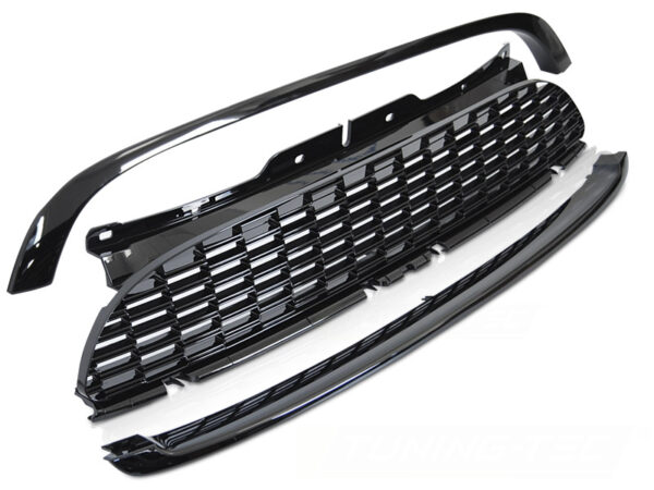 Grill MINI COOPER 06-09 R56/57/55 JCW Style Blank Svart