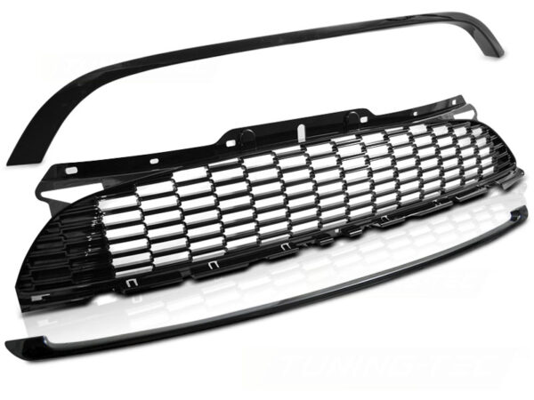 Grill MINI COOPER 10-14 R56/57/55 JCW Style Blank Svart