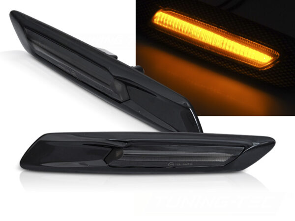 Blinklys Bmw F10 / F11 10-13 Black Smoke Seq Led – bilde 1 av 2