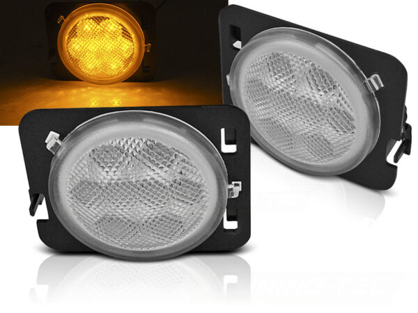 Blinklys Jeep Wrangler JK 07-18 Led Chrome – bilde 1 av 2