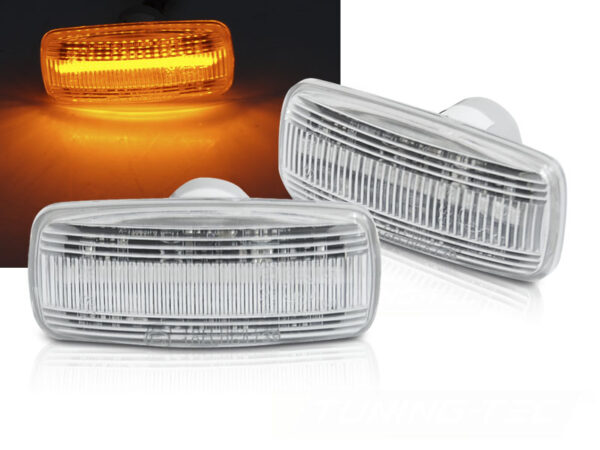 Blinklys Jeep Patriot / Compass / Grand Cherokee Led Seq Chrome – bilde 1 av 2
