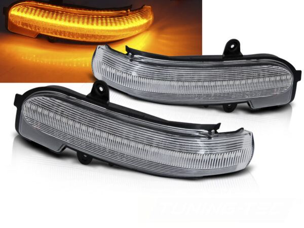 Blinklys I Speilet Mercedes W203 T203 Cl203 00-07 White Led Seq – bilde 1 av 2