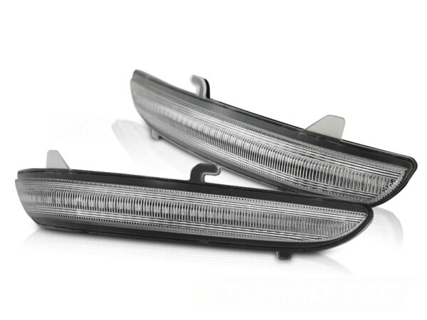 Blinklys I Speilet Peugeot 208 / 2008 / Citroen C3 White Led Seq – bilde 2 av 2