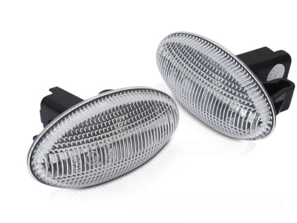 Blinklys Peugeot 107 206 307 Citroen C1 C2 C3 C4 White Led Seq – bilde 2 av 2