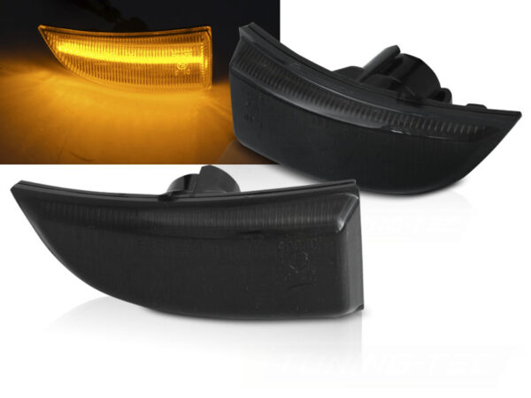 Speil Blinklys Renault Scenic III / Megane III Smoke Led Seq – bilde 1 av 2