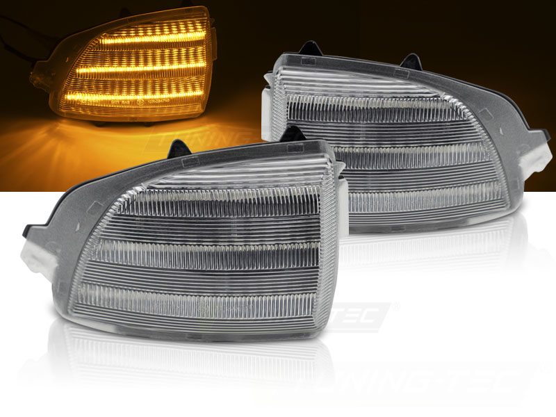 Blinklys I Speilet Volvo XC70 XC90 06-14 White Led