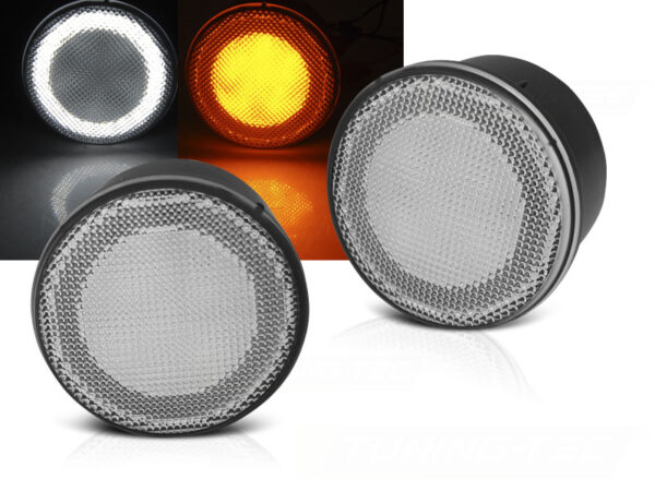 Blinklys Jeep Wrangler JK 07-18 Led White – bilde 1 av 2