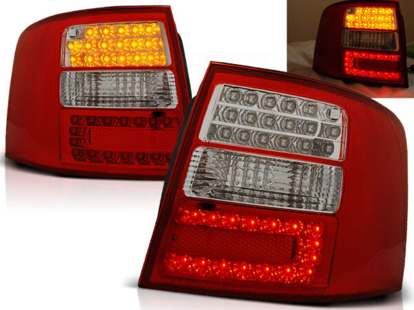 Baklykter Audi A6 05.97-05.04 Avant LED Rød/Hvit – bilde 1 av 2