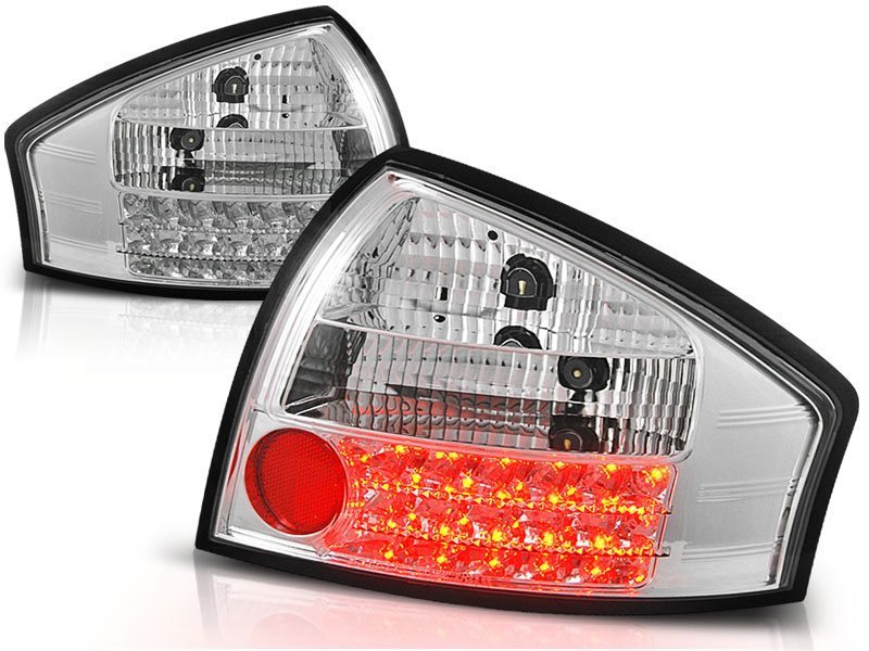Baklykter Audi A6 05.97-.05.04 Sedan LED Krom - Bilde 2