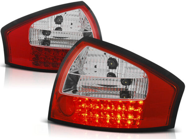 Baklykter Audi A6 05.97-05.04 Sedan LED Rød/Hvit – bilde 2 av 2