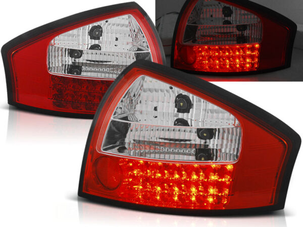 Baklykter Audi A6 05.97-05.04 Sedan LED Rød/Hvit – bilde 1 av 2