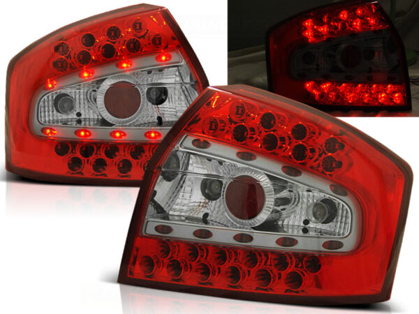 Baklykter Audi A4 8E 10.00-10.04 Sedan LED Rød/Hvit – bilde 1 av 2