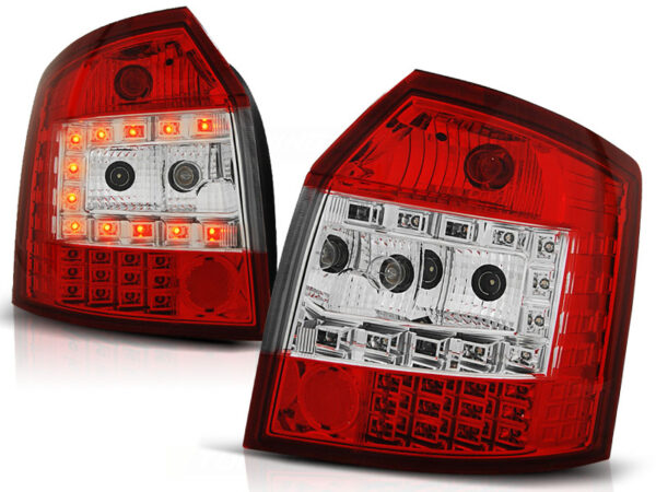 Baklykter Audi A4 10.00-10.04 Avant LED Rød/Hvit – bilde 2 av 2