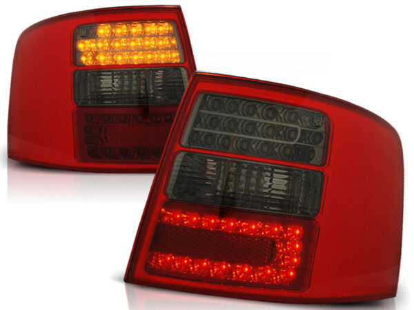Baklykter Audi A6 05.97-05.04 Avant LED Rød/Røykfarget
